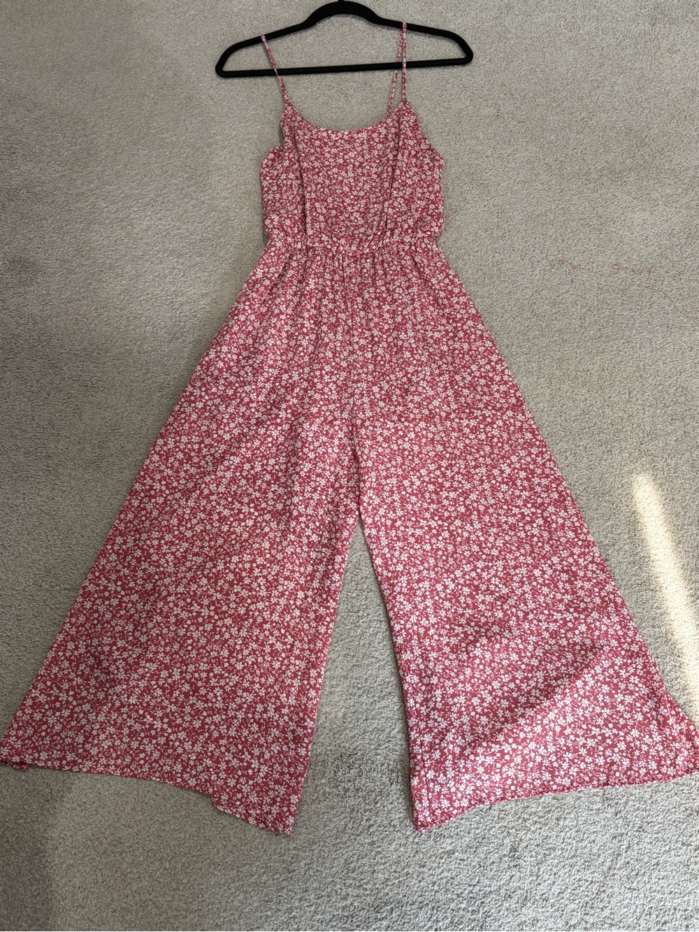 NWOT Everly Floral Romper in Rose, Women’s Wide Leg Jumper, Size Small